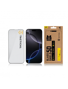 Tactical Glass Shield 5D för Apple iPhone 16 Pro Max Svart