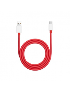 OnePlus SUPERVOOC Laddnings USB-A/USB-C Datakabel 10A 1m Röd