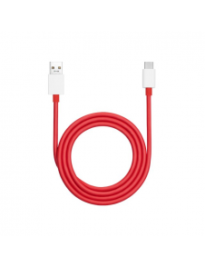 OnePlus SUPERVOOC Laddnings USB-A/USB-C Datakabel 10A 1m Röd