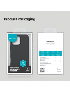 Nillkin Super Frosted PRO Bakskal till Apple iPhone 16 Pro Svart