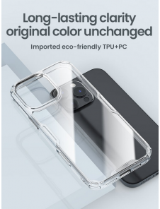 Nillkin Nature TPU PRO Skal till Apple iPhone 16 Pro Max Blå