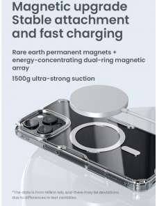 Nillkin Nature TPU PRO magnetiskt skal till Apple iPhone 16 Pro Max Transparent