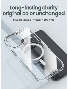 Nillkin Nature TPU PRO magnetiskt skal till Apple iPhone 16 Pro Max Transparent