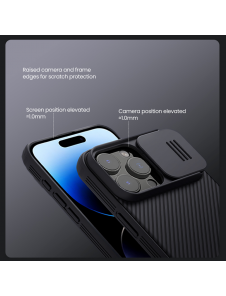 Nillkin CamShield PRO hårt fodral till Apple iPhone 16 Pro Max Svart