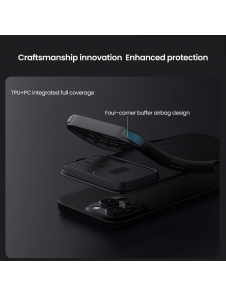 Nillkin CamShield PRO hårt fodral till Apple iPhone 16 Pro Max Blå