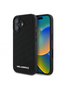 Karl Lagerfeld PU Quilted Pattern Fodral till iPhone 16 Svart