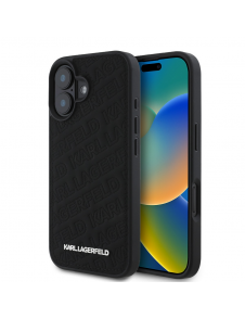 Karl Lagerfeld PU Quilted Pattern Fodral till iPhone 16 Svart