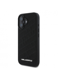 Karl Lagerfeld PU Quilted Pattern Fodral till iPhone 16 Svart