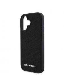 Karl Lagerfeld PU Quilted Pattern Fodral till iPhone 16 Svart