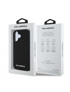 Karl Lagerfeld PU Quilted Pattern Fodral till iPhone 16 Svart