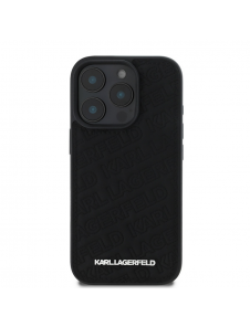 Karl Lagerfeld PU Quilted Pattern Case för iPhone 16 Pro Svart