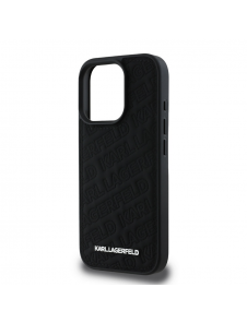 Karl Lagerfeld PU Quilted Pattern Case för iPhone 16 Pro Svart