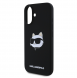 Karl Lagerfeld Liquid Silicone Choupette Head MagSafe Fodral till iPhone 16 Svart