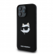 Karl Lagerfeld Liquid Silicone Choupette Head MagSafe Fodral för iPhone 16 Pro Max Svart