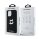 Karl Lagerfeld Liquid Silicone Choupette Head MagSafe Fodral för iPhone 16 Pro Max Svart