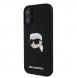 Karl Lagerfeld Flytande Silikon Karl Head MagSafe Fodral till iPhone 16 Svart