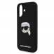 Karl Lagerfeld Flytande Silikon Karl Head MagSafe Fodral till iPhone 16 Svart