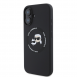 Karl Lagerfeld flytande silikon K&CH Heads MagSafe-fodral till iPhone 16 Svart