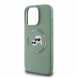 Karl Lagerfeld flytande silikon K&CH Heads MagSafe-fodral till iPhone 16 Pro Kaki
