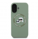 Karl Lagerfeld flytande silikon K&CH Heads MagSafe-fodral till iPhone 16 Kaki