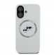 Karl Lagerfeld flytande silikon K&CH Heads MagSafe-fodral till iPhone 16 Beige