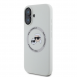 Karl Lagerfeld flytande silikon K&CH Heads MagSafe-fodral till iPhone 16 Beige