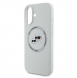 Karl Lagerfeld flytande silikon K&CH Heads MagSafe-fodral till iPhone 16 Beige