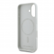 Karl Lagerfeld flytande silikon K&CH Heads MagSafe-fodral till iPhone 16 Beige