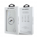 Karl Lagerfeld flytande silikon K&CH Heads MagSafe-fodral till iPhone 16 Beige