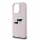 Karl Lagerfeld flytande silikon Double Heads MagSafe-fodral för iPhone 16 Pro Max Rosa