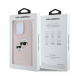 Karl Lagerfeld flytande silikon Double Heads MagSafe-fodral för iPhone 16 Pro Max Rosa