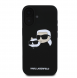 Karl Lagerfeld Flytande Silikon Double Heads MagSafe Fodral för iPhone 16 Plus Svart