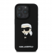 Karl Lagerfeld 3D Gummi Ikonik Fodral för iPhone 16 Pro Max Svart