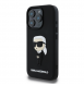 Karl Lagerfeld 3D Gummi Ikonik Fodral för iPhone 16 Pro Max Svart