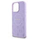Guess Saffiano Peony Stamp MagSafe Fodral till iPhone 16 Pro Max Lila