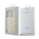 Guess Saffiano Peony Stamp MagSafe Fodral till iPhone 16 Pro Max Gold