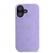 Guess Saffiano Peony Stamp MagSafe Fodral till iPhone 16 Lila