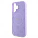 Guess Saffiano Peony Stamp MagSafe Fodral till iPhone 16 Lila