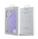 Guess Saffiano Peony Stamp MagSafe Fodral till iPhone 16 Lila