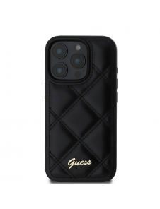 Guess PU Leather Quilted Case för iPhone 16 Pro Black