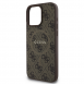 Guess PU Leather 4G Colored Ring MagSafe Fodral för iPhone 16 Pro Brown