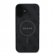Guess PU Leather 4G Colored Ring MagSafe Fodral för iPhone 16 Plus Svart
