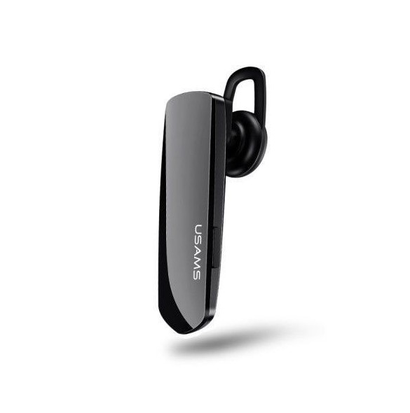 USAMS US-LF001 LF Serie Single In-Ohr Bluetooth Headset - Svart