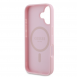 Guess PU Grained Classic Logo MagSafe Fodral för iPhone 16 Rosa