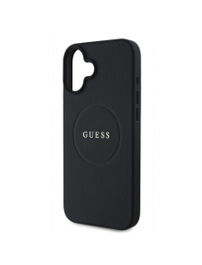 Guess PU Grained Classic Logo MagSafe Fodral för iPhone 16 Plus Svart