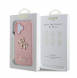 Guess PU Fixed Glitter 4G metalllogofodral för iPhone 16 Rosa