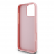 Guess PU Fixed Glitter 4G metalllogofodral för iPhone 16 Pro Pink