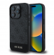 Guess PU 4G Stripe-fodral till iPhone 16 Pro Max Grå