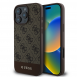 Guess PU 4G Stripe-fodral till iPhone 16 Pro Brown