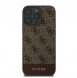 Guess PU 4G Stripe-fodral till iPhone 16 Pro Brown